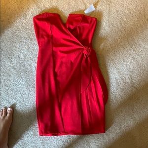 red cocktail dress
